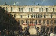 Gabriel Bella Inauguration of the Doge on the Scala dei Giganti USA oil painting reproduction